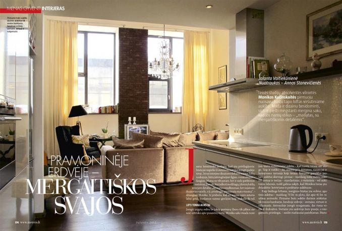 Monikai įsirengti butą padėjo mama architektė: „Stengėmės, kad erdvės nebūtų stereotipinės, tarsi įspraustos į rėmus.“