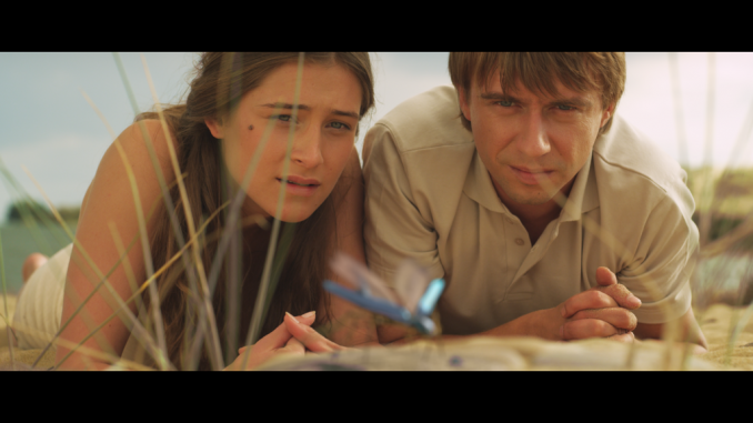 Akimirka iš filmavimo aikštelės. Marius Jampolskis ir Jurga Jutaitė