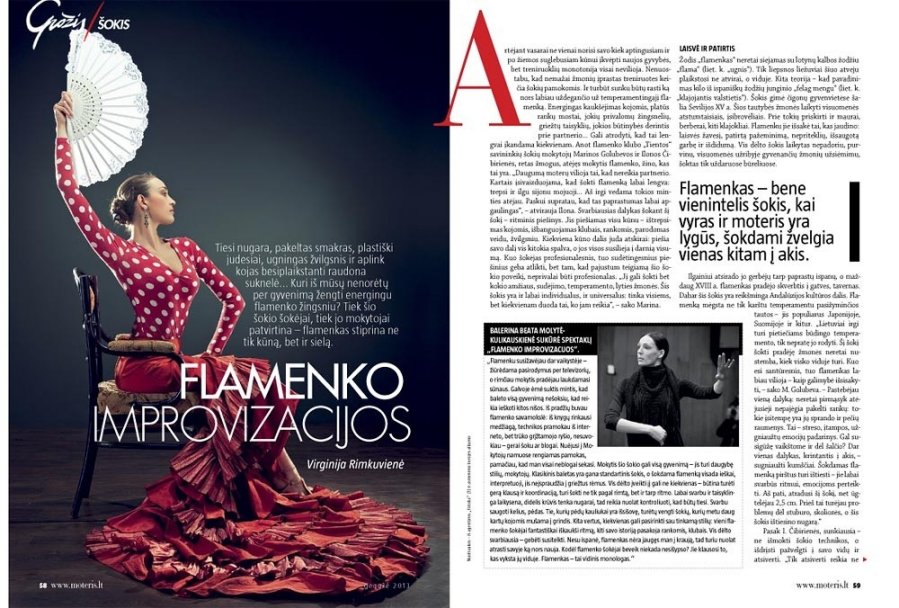 Flamenką gali šokti bet kokio amžiaus, sudėjimo, temperamento, lyties žmonės