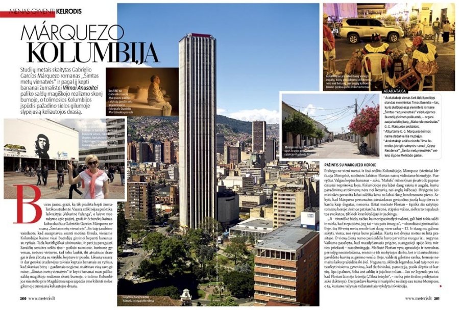 Kolumbija – tai nesugriautoji Kartachena, amžino pavasario zona Bogota, ne vienas miestas tarsi iš G. G. Márquezo romanų