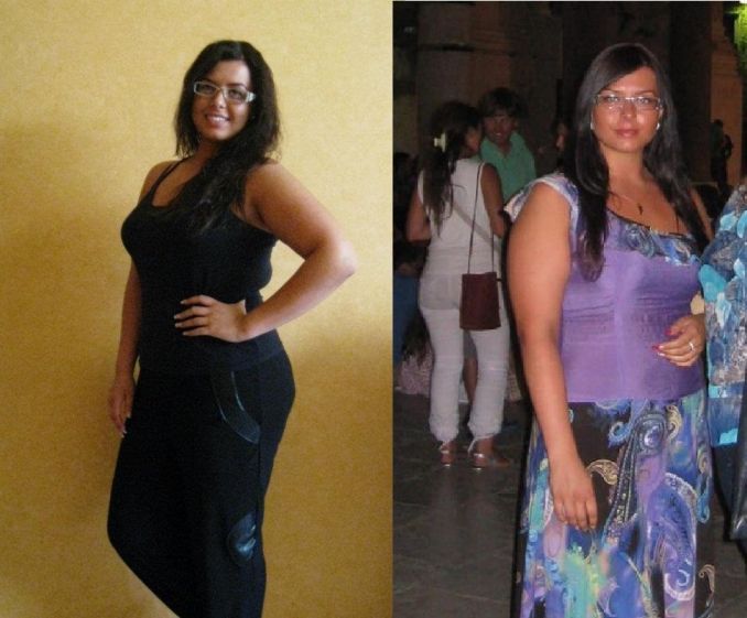 Indrė prieš numesdama 40 kilogramų