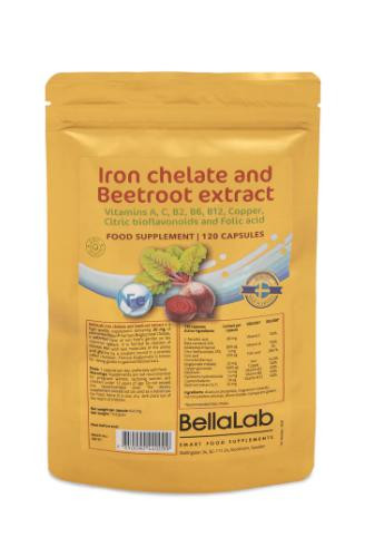 Geležis, burokėlių ekstraktas + Vitaminai