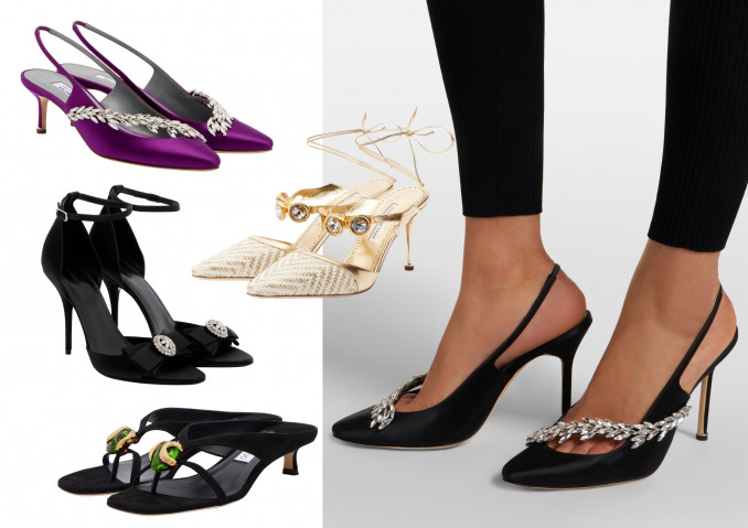 Bateliai: „Balenciaga x Manolo Blahnik“, „Manolo Blahnik“, „Balenciaga“, „ Jimmy Choo“