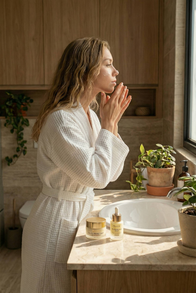 Retinolis, moteris, odos priežiūra