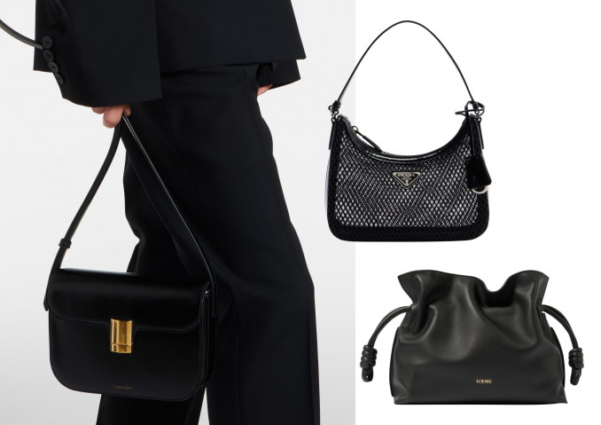 Rankinės: „Calvin Klein Collection“, „Prada“, „Loewe“