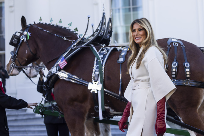 JAV pirmoji ponia Melania Trump