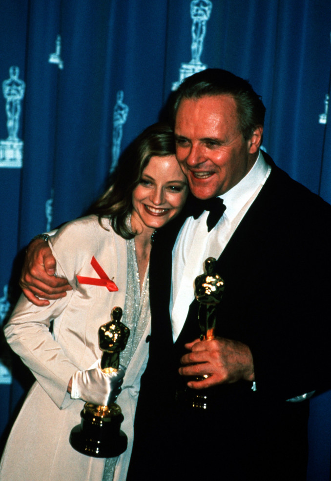 Jodie Foster ir Anthony Hopkins