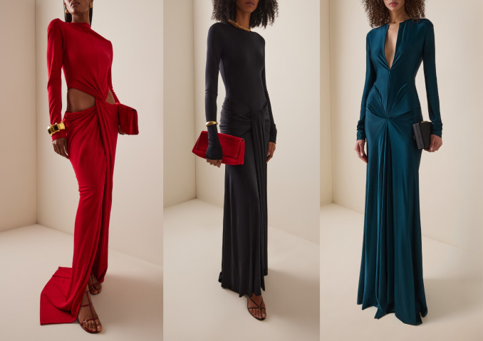 Suknelės: „Cult Gaia“, „Sophie et Voila“, „Victoria Beckham“