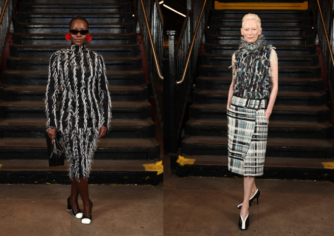 Lupita Nyong‘o ir Tilda Swinton, „Métiers d’Art“ 2026 m. mados šou