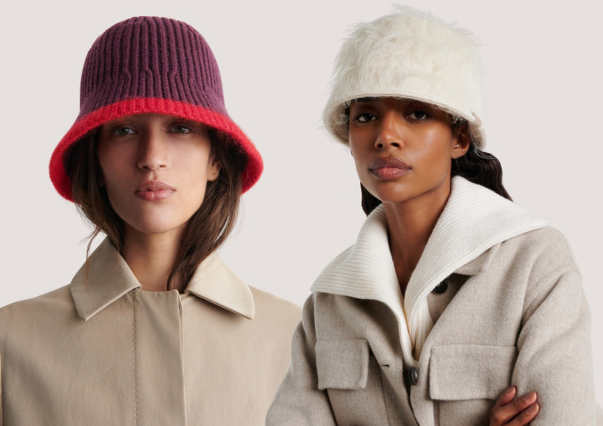 Kepurės:  „COS“, „Brunello Cucinelli“