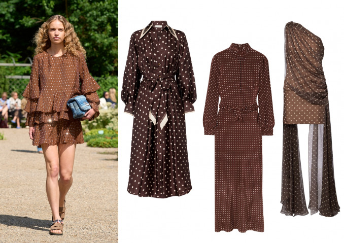 „Munthe“ 2026 m. pavasario ir vasaros modelis, suknelės: „Zimmermann“, „Alessandra Rich“, „Elie Saab“