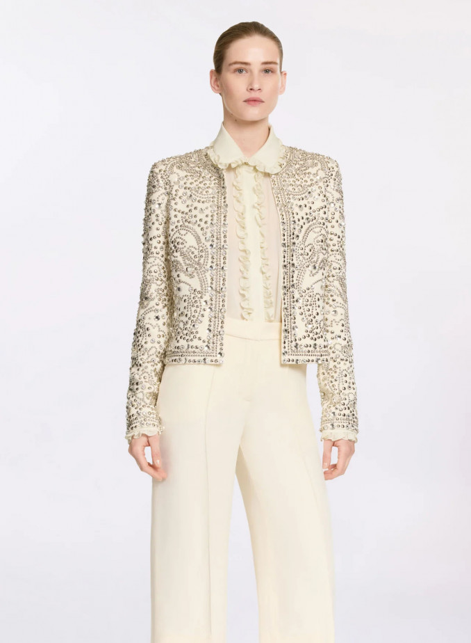 Elie Saab Cady bead embroidered jacket