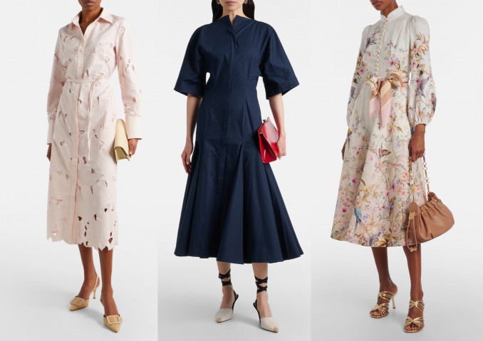 Suknelės: „Erdem“, „Jacquemus“, „Zimmermann“