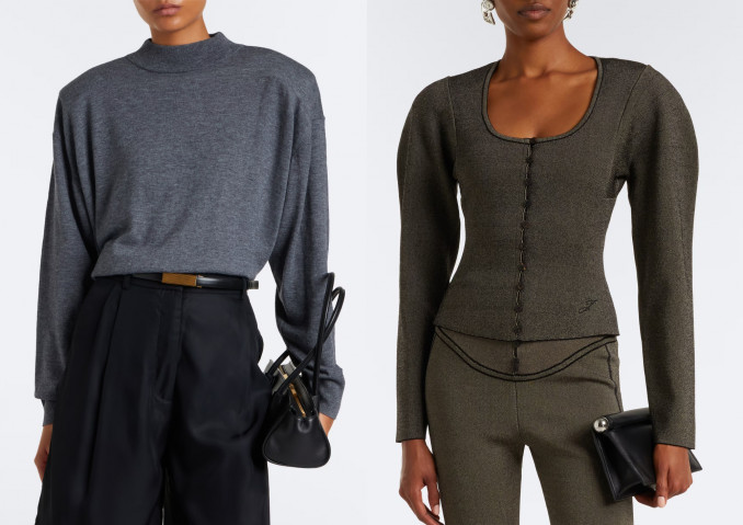 Megztiniai: „The Frankie Shop“, „Jacquemus“