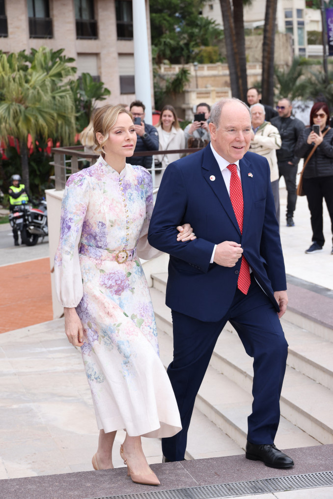Monako princesė Charlene ir princas Albertas II renginio „Japan in Monaco“ atidaryme
