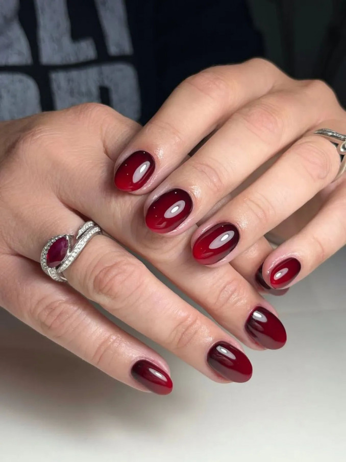 Burgundiškas ombré