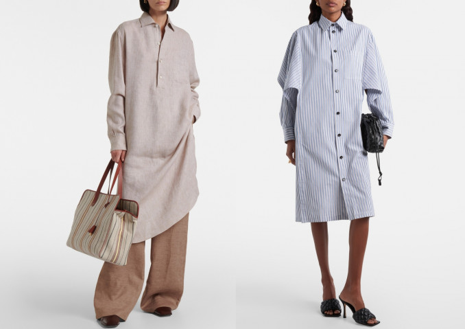 Suknelės: „Loro Piana“, „Bottega Veneta“