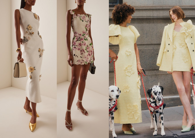 Tvido suknelės: „Oscar de la Renta“, „Leo Lin“