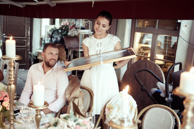 Krikštynų akimirka