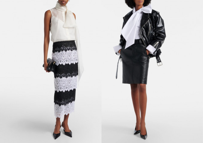 Palaidinės: „Carolina Herrera“, „Saint Laurent“